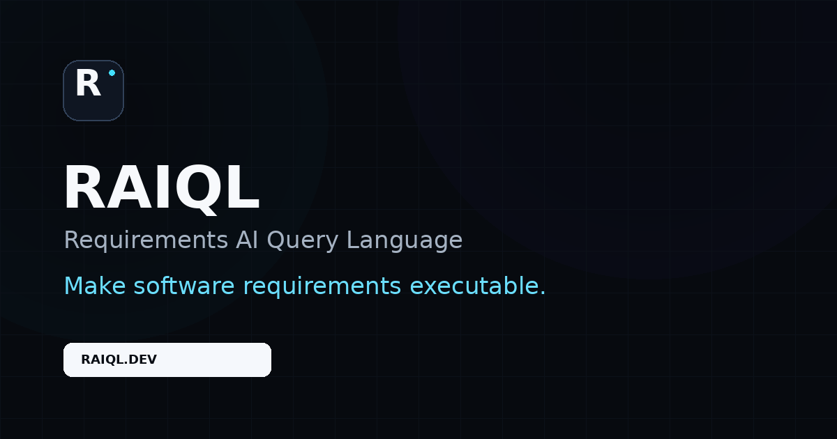 Build & deployment · RAIQL